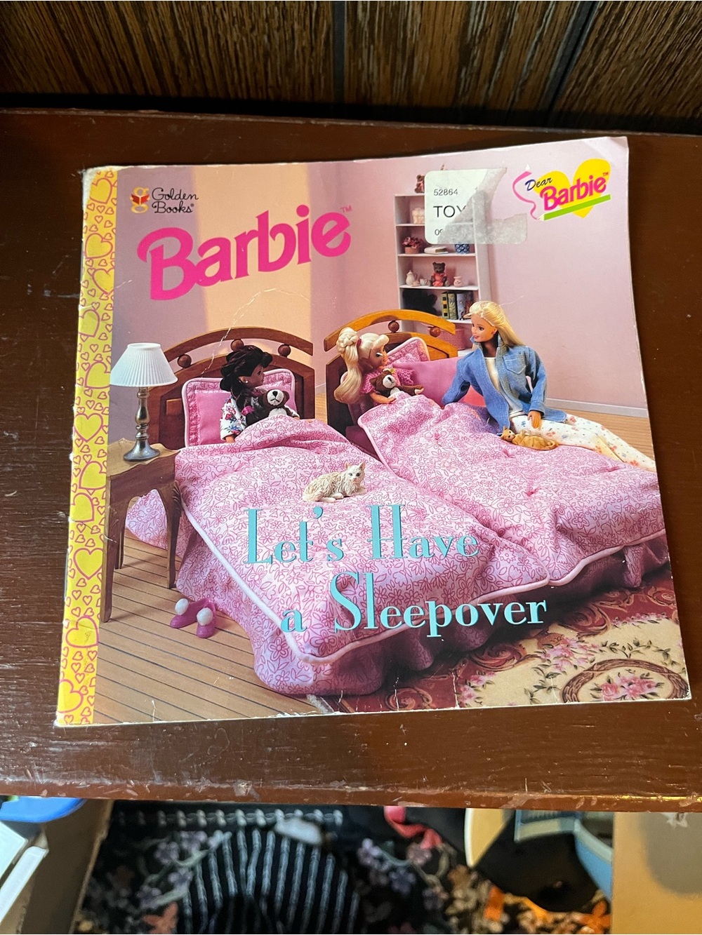 Golden Books Barbie Let's Have a Sleepover Children's Picture Book 1998